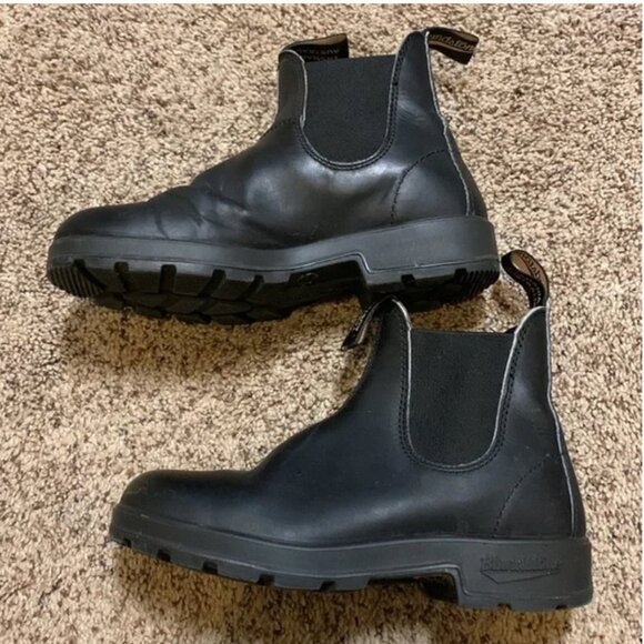 Blundstone Chelsea Boots Black Leather  sz 4 1/2  -(7 1/2 US) - Picture 3 of 11